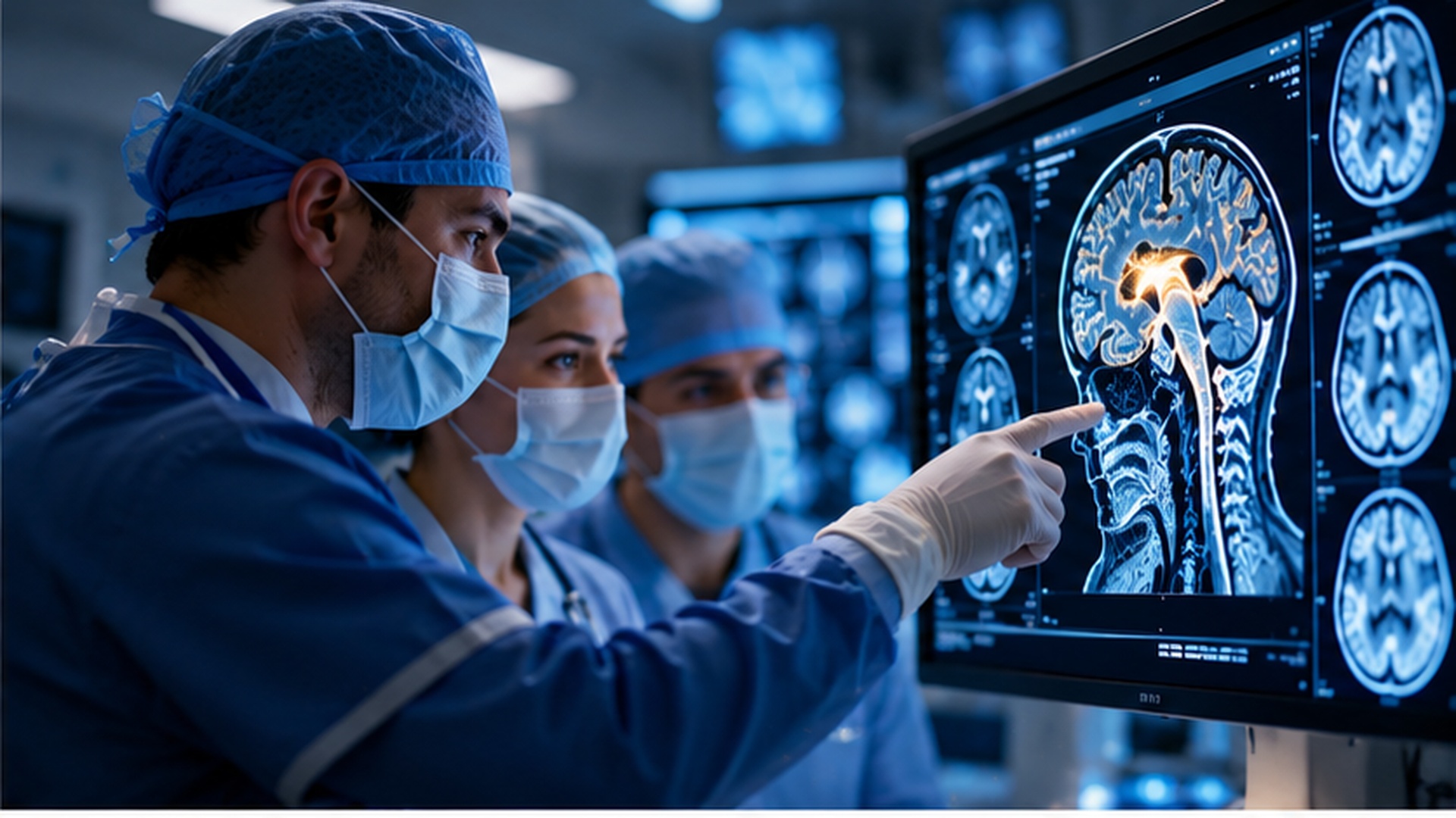 Medical professionals collaborating